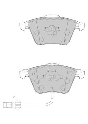 Колодки тормозные передние (FERODO) - фото 