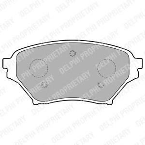 Гальмівні колодки, дискові (DELPHI) LP1761 - фото 