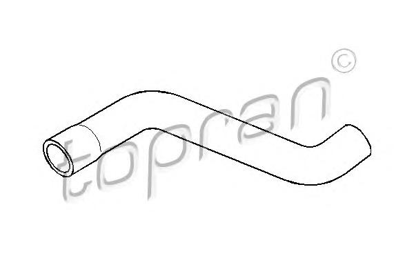 Шланг гумовий сист. охолоджен. (ви-во TOPRAN) 205 718 - фото 