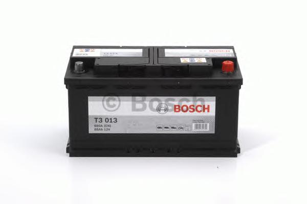 Аккумулятор 88Ah/680А T3 (R+ Стандартные клеммы) 350x174x190 (BOSCH) 0 092 T30 130 - фото 1