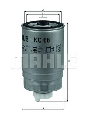 Фільтр палива (KNECHT) KC68 - фото 