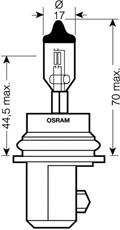 Лампа HB5 (OSRAM) - фото 