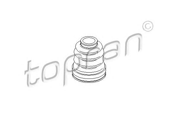 Комплект пильовиків гумових (TOPRAN) 301 940 - фото 