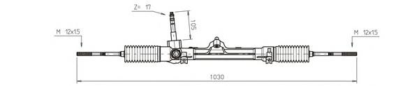 Рейка гiдропiдсилювача руля GENERAL RICAMBI FI4112 - фото 