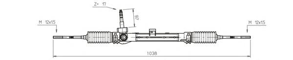 Рейка усилителя рулевого механизма (Возможно восстановленное изделие) (GENERAL RICAMBI) FI4113 - фото 