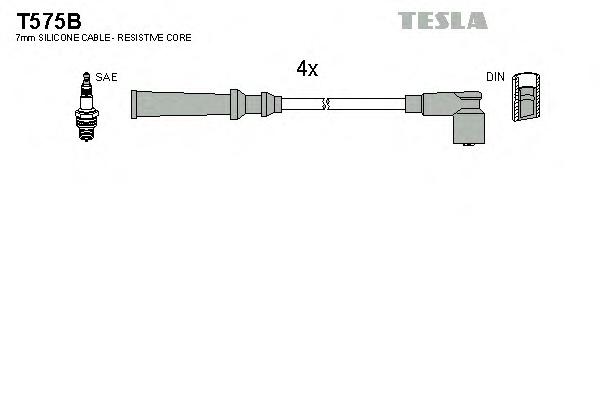 Комплект проводів запалювання Tesla T575B - фото 