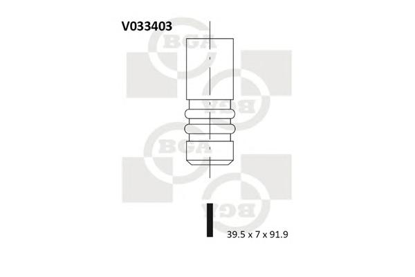 Впускной клапан (про-во BGA) V033403 - фото 