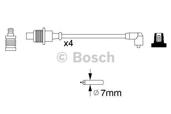 Комплект проводів запалення (BOSCH) - фото 