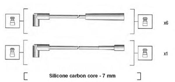 Комплект проводів запалення (ви-во MAGNETI MARELLI) - фото 