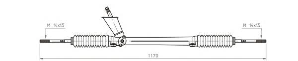 Рейка усилителя рулевого механизма (Возможно восстановленное изделие) (GENERAL RICAMBI) - фото 