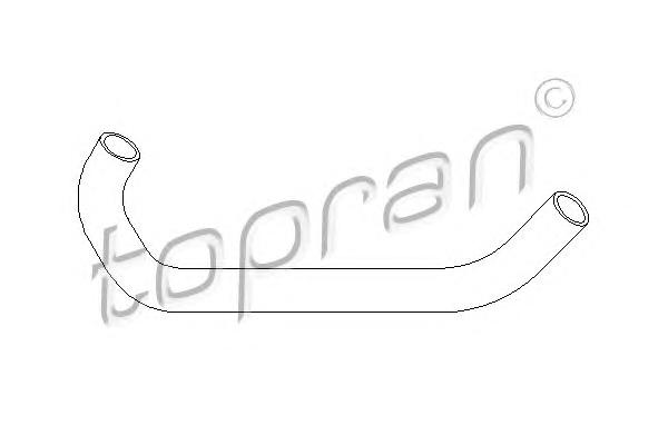 Шланг гумовий сист. охолоджен. (ви-во TOPRAN) 103 381 - фото 