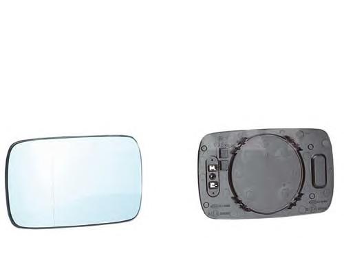Стекло зеркала прав.+держатель, с подогревом, голубое стекло, асферическое (ALKAR) - фото 