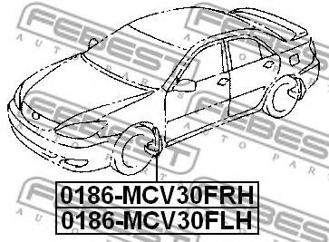 Бризговик передній лівий Febest 0186-MCV30FLH - фото 1