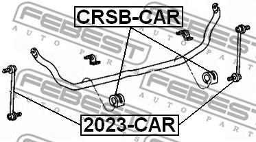 Стойка стабилизатора передняя Febest 2023-CAR - фото 1