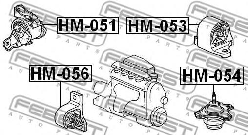 Подушка двигуна (вир-во FEBEST) Febest HM-056 - фото 1
