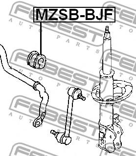 Втулка стабілізатора переднього (Вир-во FEBEST) Febest MZSB-BJF - фото 1