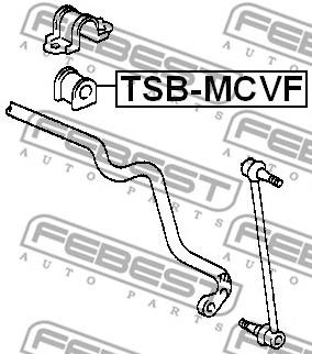 Втулка стабілізатора переднього (Вир-во FEBEST) Febest TSB-MCVF - фото 1