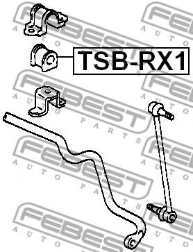 Втулка переднего стабилизатора Febest TSB-RX1 - фото 1