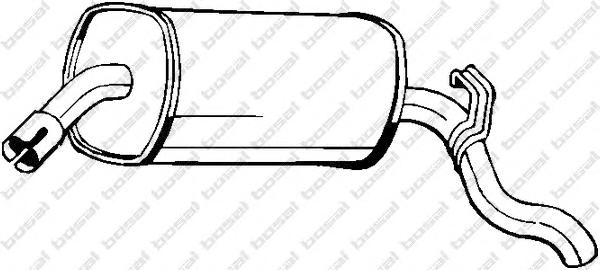 Глушник задній (вир-во Bosal) Bosal Benelux N.V. 185-045 - фото 