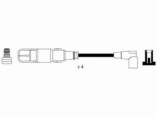 Провода зажигания BMW 3 (E36, E46) (NGK) RC-BW235 - фото 1