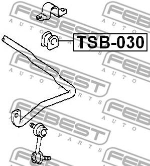Втулка стабилизатора переднего (FEBEST) Febest TSB-030 - фото 1