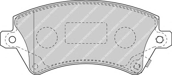 Гальмівні колодки, дискові (вир-во FERODO) FDB1573 - фото 