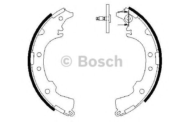 Тормозные колодки (Bosch) BOSCH 0 986 487 588 - фото 