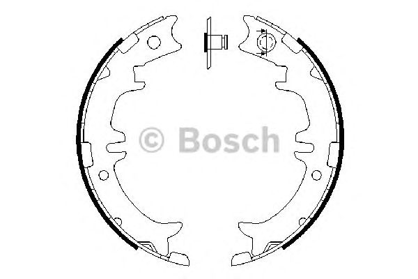 Гальмівні колодки (вир-во Bosch) BOSCH 0 986 487 615 - фото 
