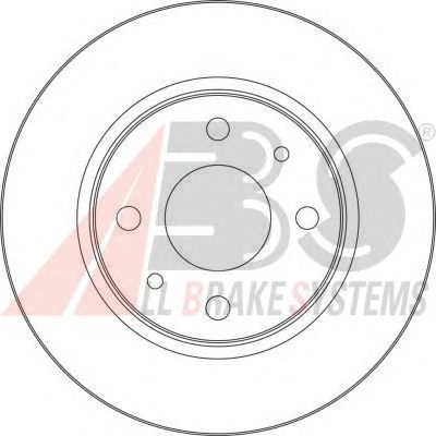 Гальмовий диск (без упак.)(вир-во ABS) A.B.S. All Brake Systems 17339 - фото 