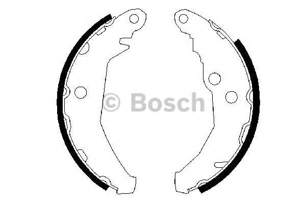 Гальмівні колодки (в-во Bosch) BOSCH 0 986 487 195 - фото 