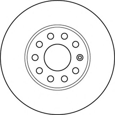 Диск тормозной передний (вентилируемый) (в упаковке 2 диска, цена указана за 1) (Jurid) - фото 