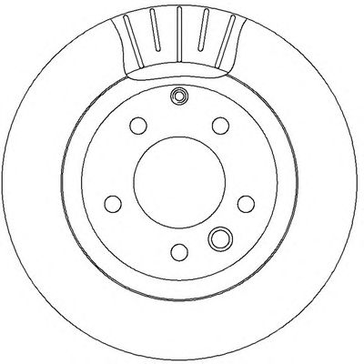 Диск тормозной задний (вентилируемый) (в упаковке два диска, цена указана за один) (Jurid) - фото 