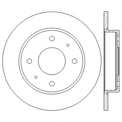 Диск тормозной задний (невентилируемый) (в упаковке два диска, цена указана за один) (Jurid) JURID 562574JC - фото 