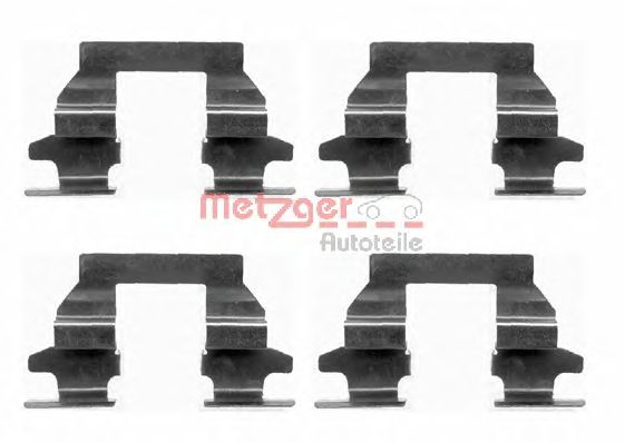 Комплектующие, колодки дискового тормоза (METZGER) 109-1625 - фото 