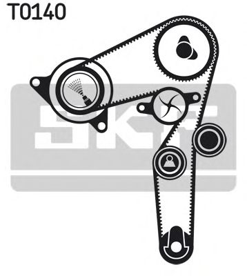 Ремкомплект ГРМ Fiat Doblo 1.9 7 173 6726 (SKF) VKMA 02192 - фото 