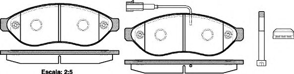 Комплект тормозных колодок, дисковый тормоз ROADHOUSE 21237.01 - фото 