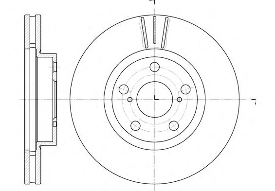 Диск тормозной TOYOTA AVENSIS(T22), CORONA SALOON 97-06 передн. (Remsa) - фото 