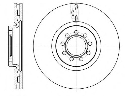 Диск тормозной IVECO DAILY III (35) 2.3, 3.0 06- передн. (REMSA) 61061.10 - фото 