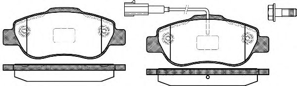 Колодки тормозные передние (Remsa) REMSA 1100.11 - фото 