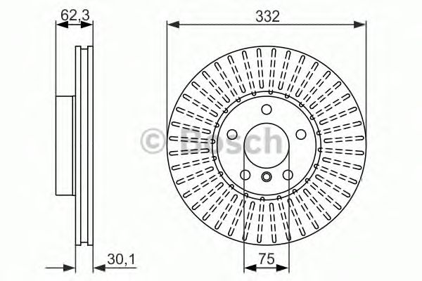 Гальмівній диск (вир-во Bosch) - фото 