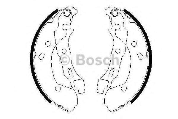 Гальмівні колодки (вир-во Bosch) BOSCH 0 986 487 668 - фото 