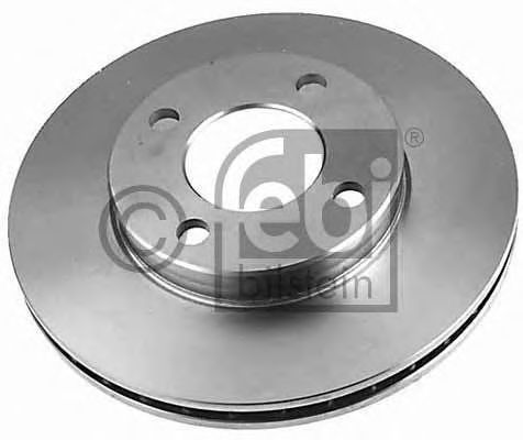 Диск тормозной передний (вентилируемый) (в упаковке 2 диска, цена за1) AUDI (АУДИ) 80 /100/ 90 (FEBI) - фото 