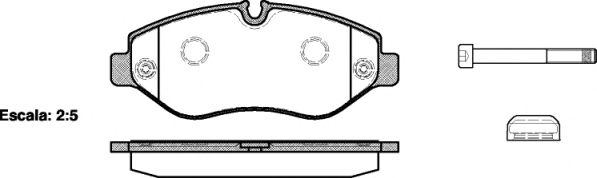 Комплект тормозных колодок, дисковый тормоз (п-во REMSA) ROADHOUSE 21245.00 - фото 