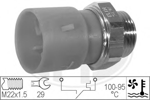 Термовимикач, вентилятор радіатора (вир-во ERA) 330301 - фото 