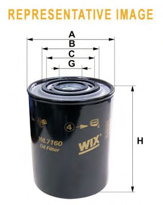 Фильтр масляный (WIX-Filtron) WL7298/OP594/2 - фото 