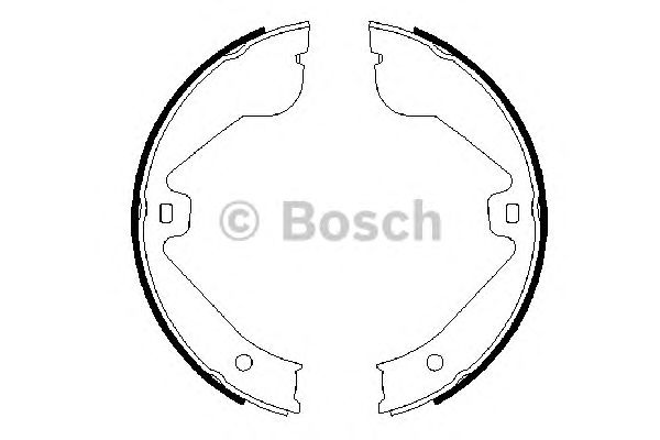 Колодки тормозные задние (Bosch) - фото 