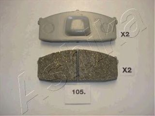 Колодки тормозные дисковый тормоз (ASHIKA) 50-01-105 - фото 