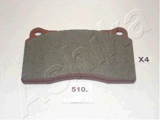 Колодки тормозные комплект (дисковый тормоз) (ASHIKA) 50-05-510 - фото 