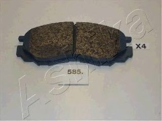 Колодки тормозные дисковые передние HYUNDAI H100 (ASHIKA) 50-05-585 - фото 