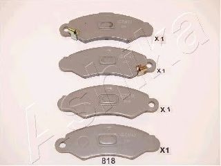 Колодки тормозные дисковые передние SUZUKI SWIFT (ASHIKA) 50-08-818 - фото 